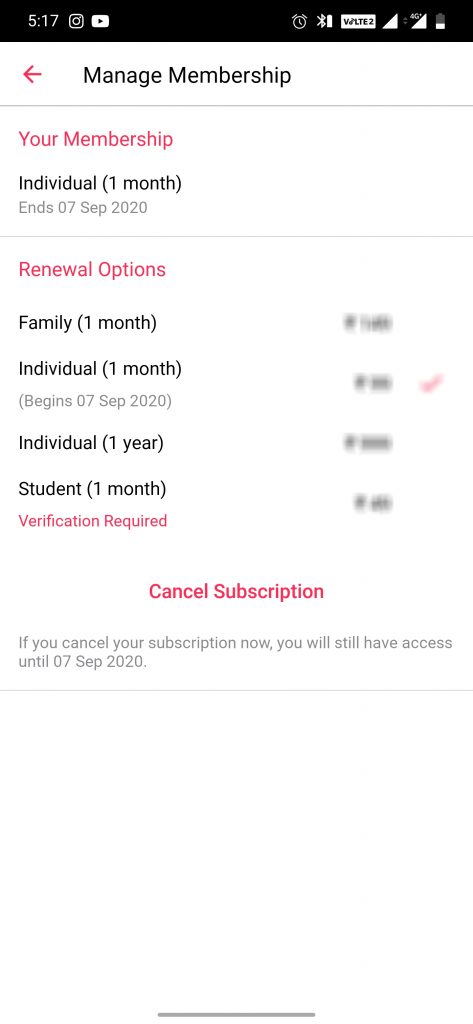 Cancel using Android