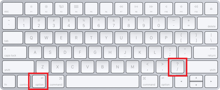Type Division Symbol on Mac 