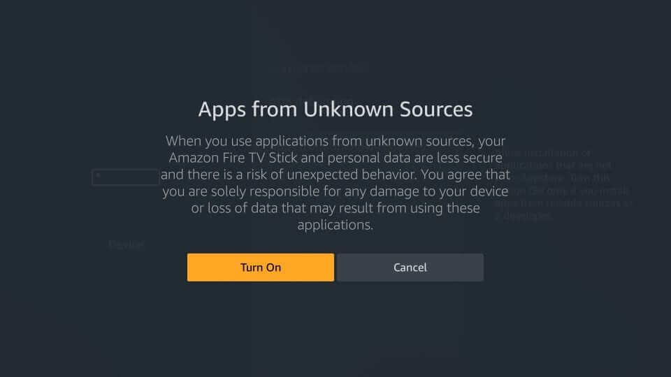 Firestick - Enable Apps from Unknown Sources