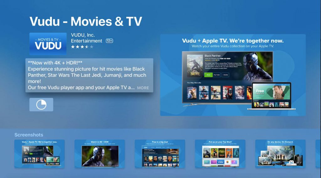 Get Vudu on Apple TV 