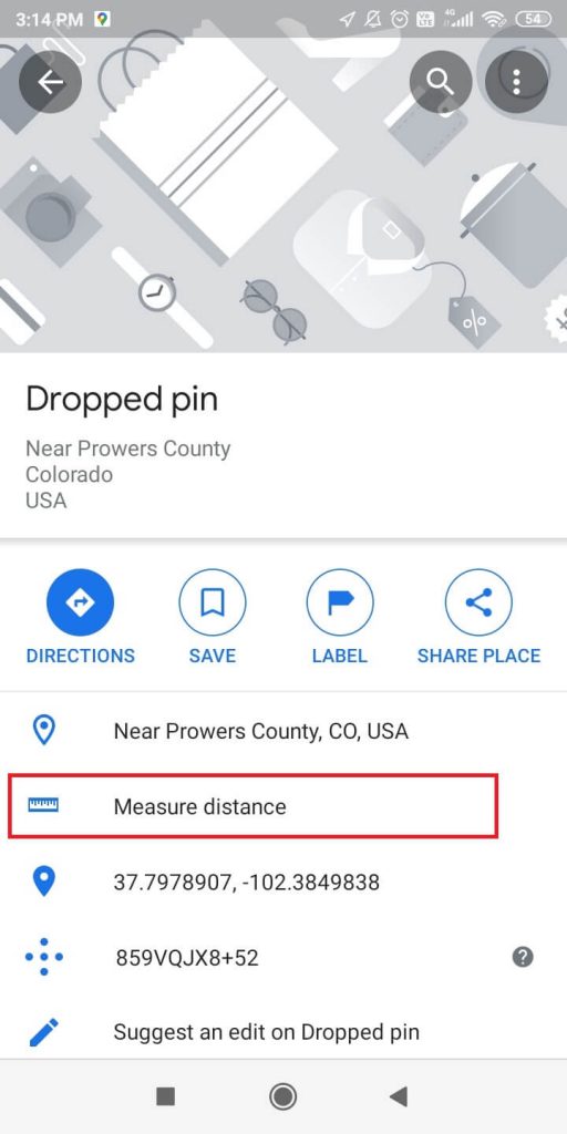 Measure Distance on Google Maps on Android
