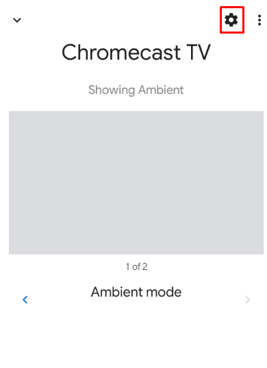 Chromecast settings