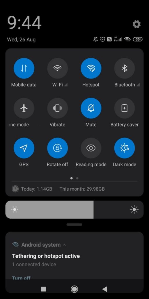 Dark theme on Android 10