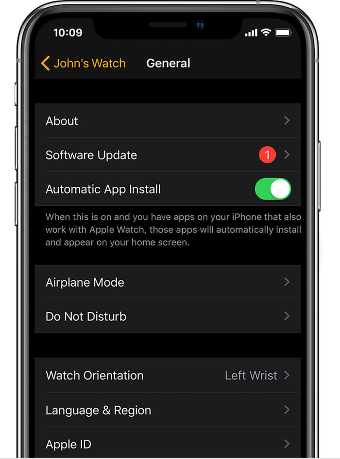 Update Apple Watch With iPhone