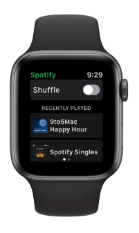 Spotify on apple watch