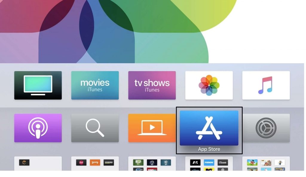 App store on Apple TV