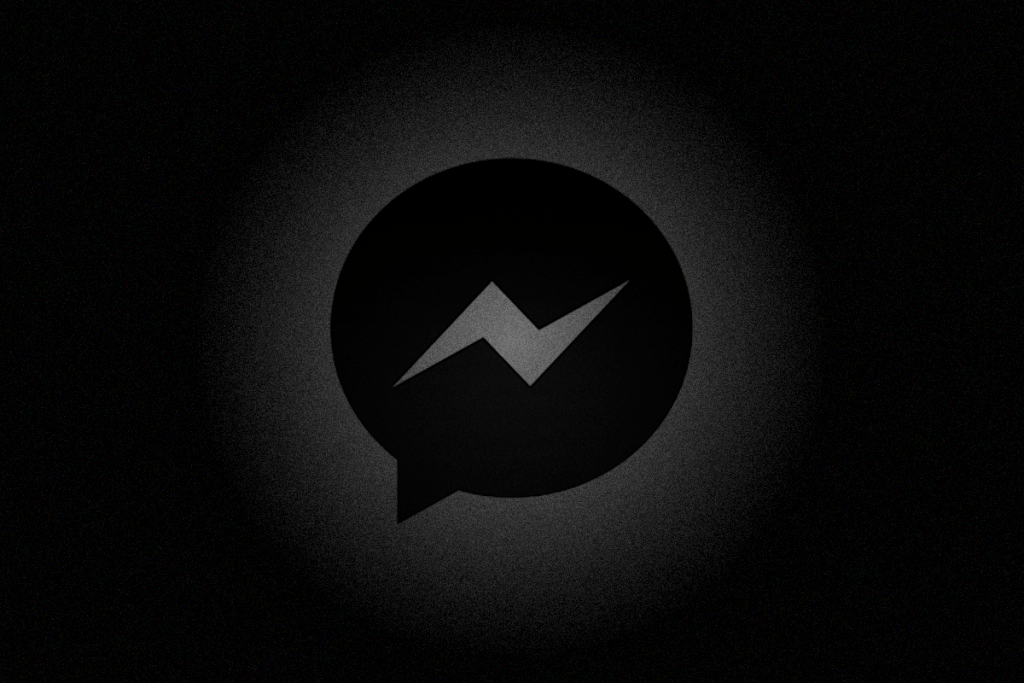 Dark mode on Messenger