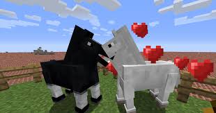 Breed horses in Minecraft game