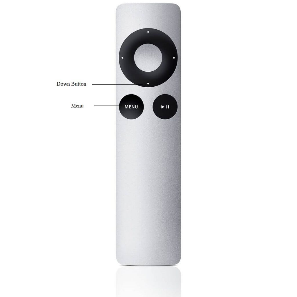Restart Apple TV using Apple Remote