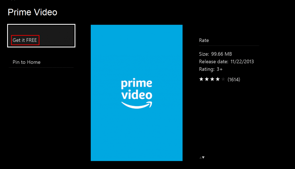 get it free - Watch Prime Video on Xbox