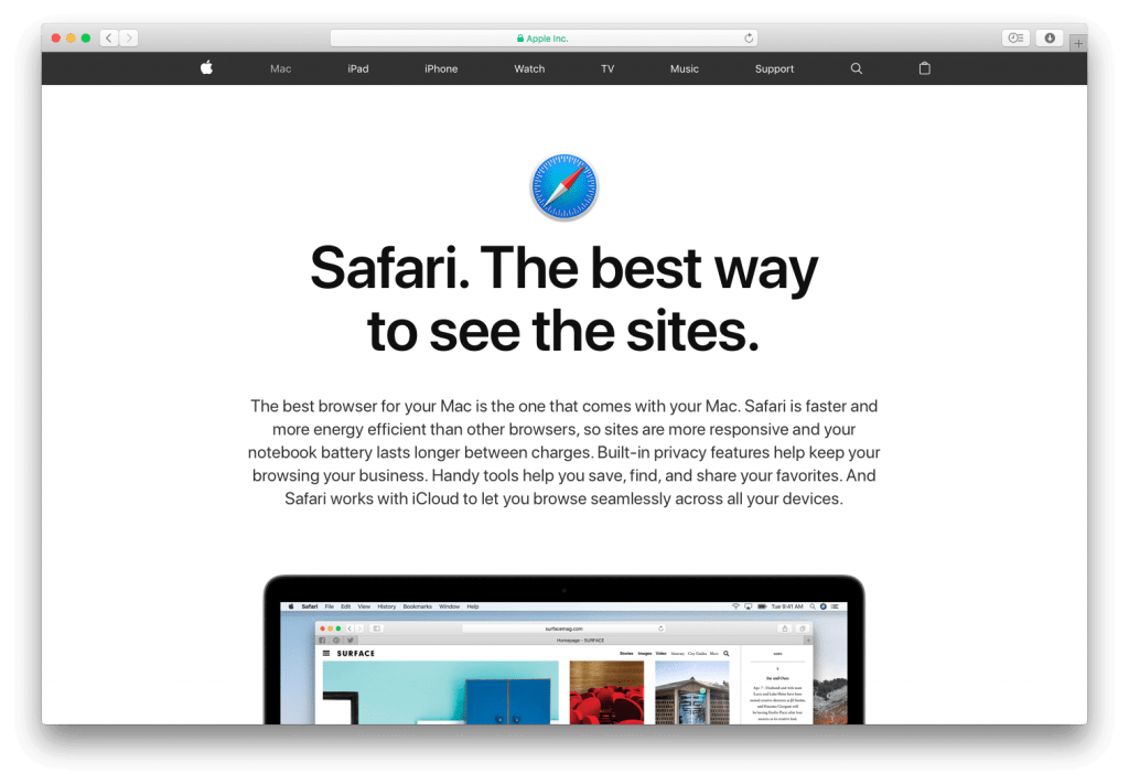Best Web Browser for Mac - safari