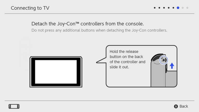 Detach Joy-Con - Set Up Nintendo Switch