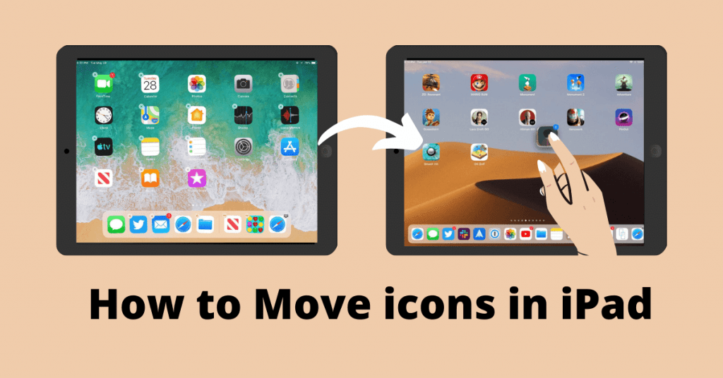 How to move icons in ipad