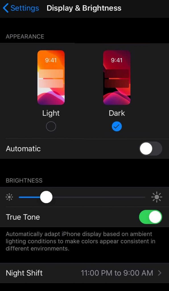 Select Dark - Instagram Dark Mode