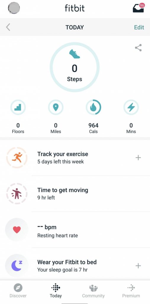 Today Tab - How to Update Fitbit