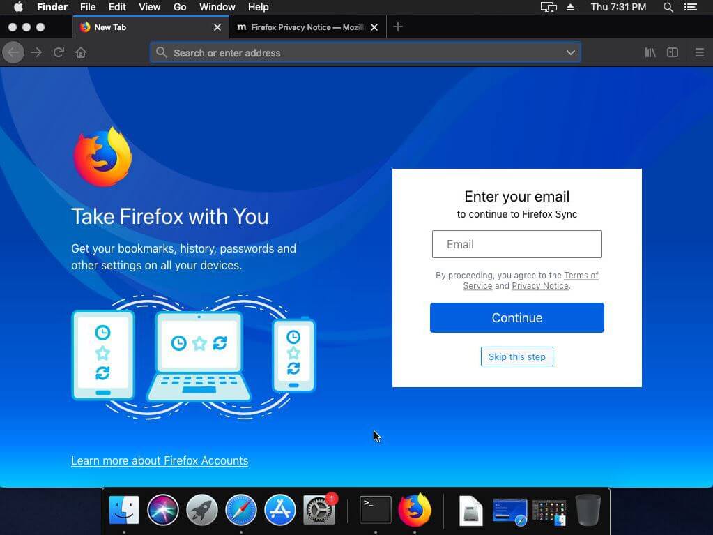 Best Web Browser for Mac - Firefox