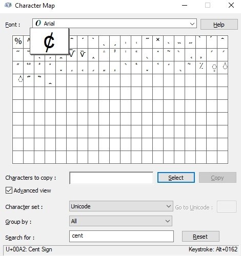How to Type Cent Symbol using Keyboard