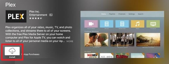 Plex on Apple TV - install