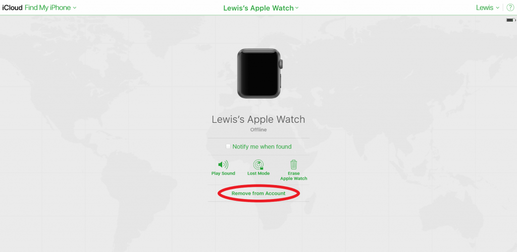 Unpair Apple Watch