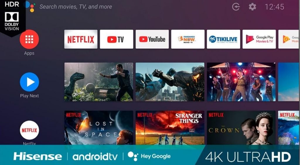 Click Apps tab to Add Apps on Hisense Smart TV 