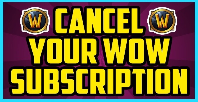 Cancel WoW Subscription 2