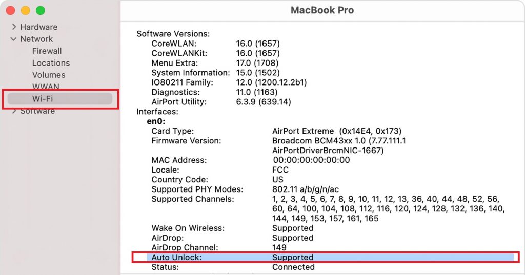 Mac Auto-Unlock supported