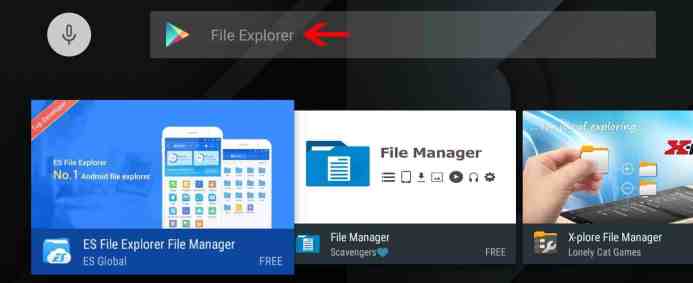 Search ES File Explorer on Play Store