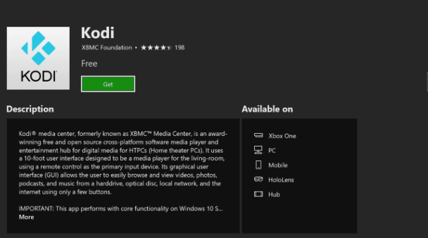 Download Kodi on Xbox