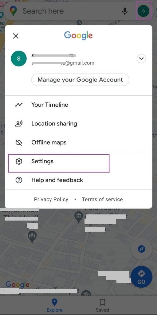 Google Maps Profile Options