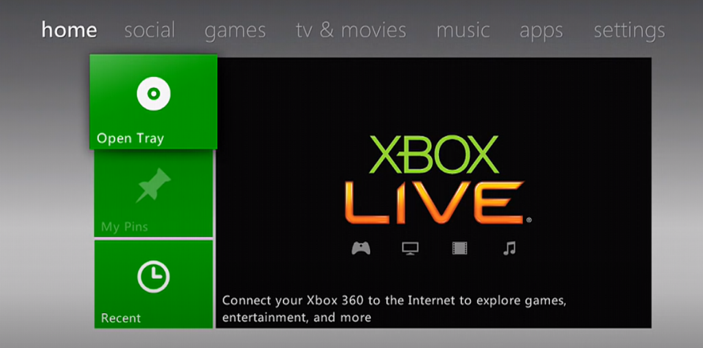 Xbox Home Screen - Update Xbox  
