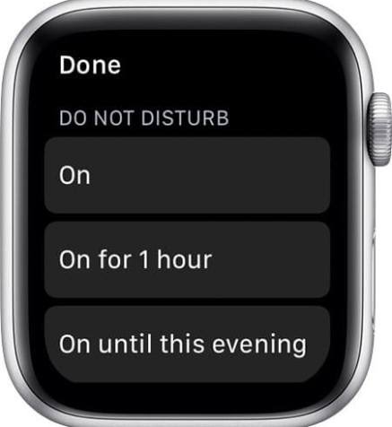 Managing DND on apple watch.