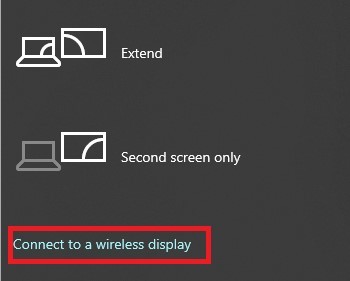 connect to a wireless display