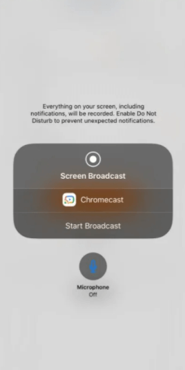 Select start broadcast