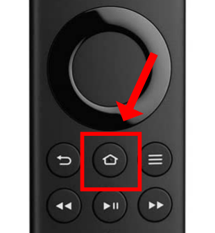 Press the home button to fix the firestick wont turn on issue