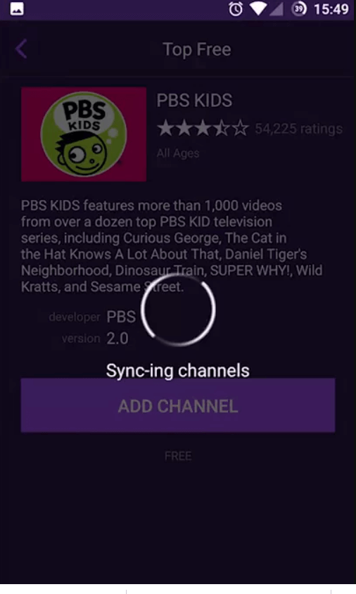 your channel will sync