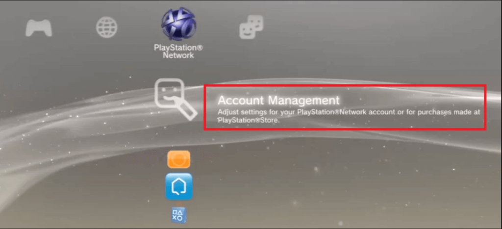 select account management to cancel PlayStation Plus Subscription