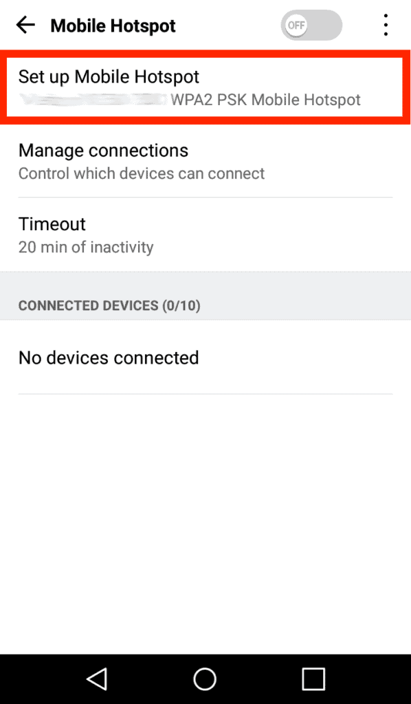 Set up Mobile Hotspot to connect Roku to WIFI without remote