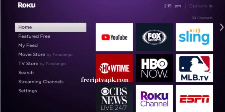 Open the Roku home page
