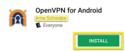 Install open VPN