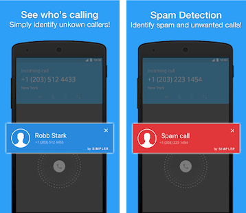 Simpler Caller ID is a best dialer app for Android