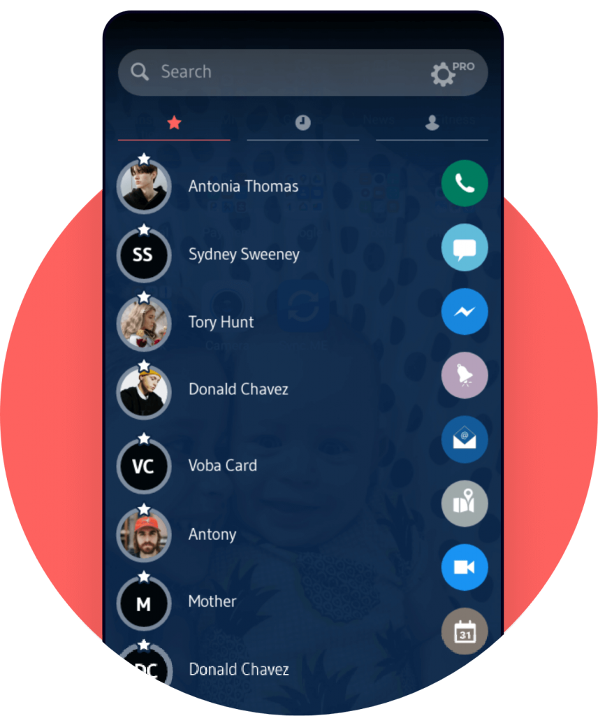 Drupe is a best dialer app for Android