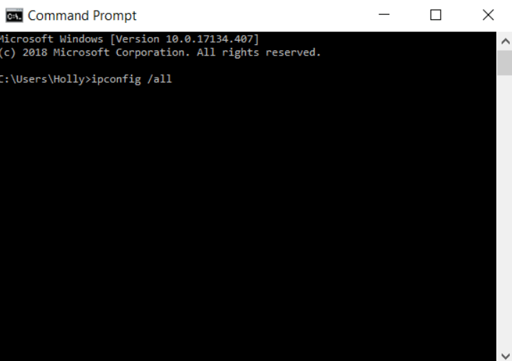 on command prompt type ipconfig/all