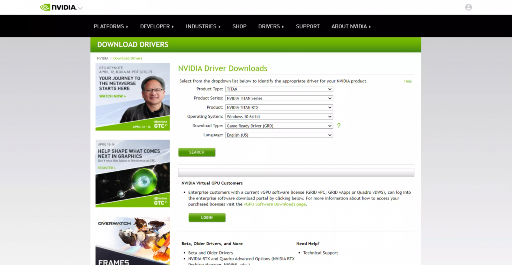 update Nvidia driver