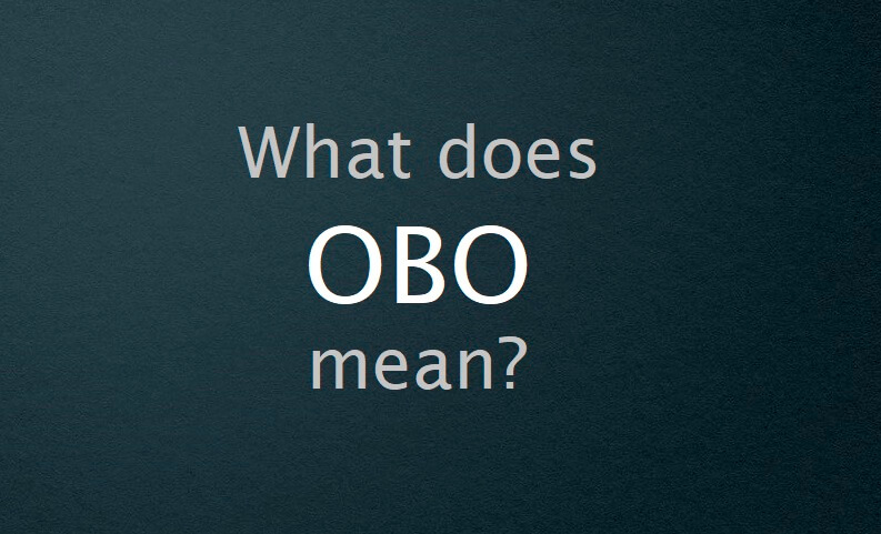 what does obo mean