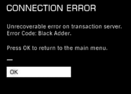 Black adder error- clear Cache Xbox one 