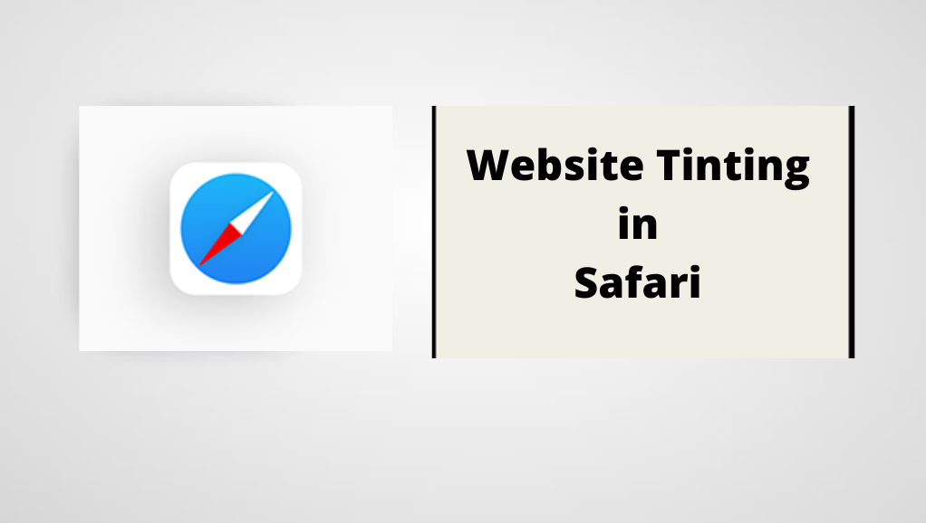 Website Tinting in Safari