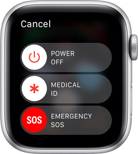 tap emergency sos to use on apple watch