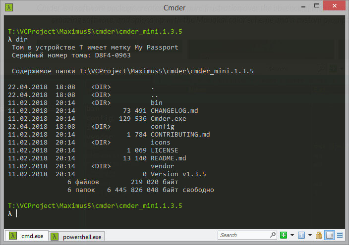 Cmder is one of the best terminal for windows