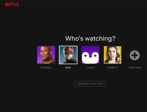 select the profile to Change Netflix Profile on Samsung Smart TV