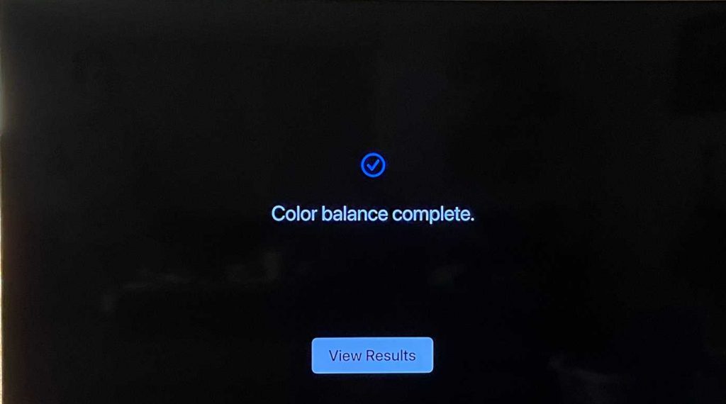 Color balance Apple TV 